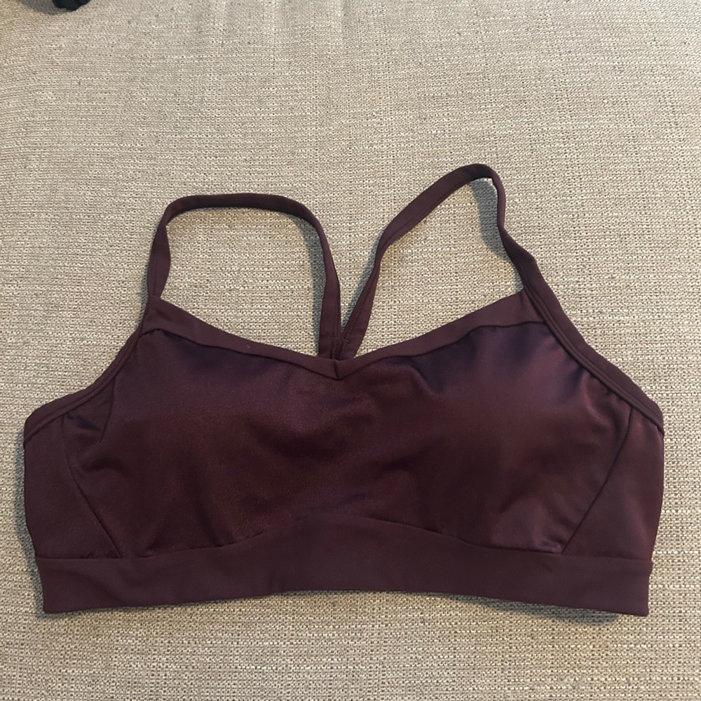 Athleta Deep Maroon Sports Bra